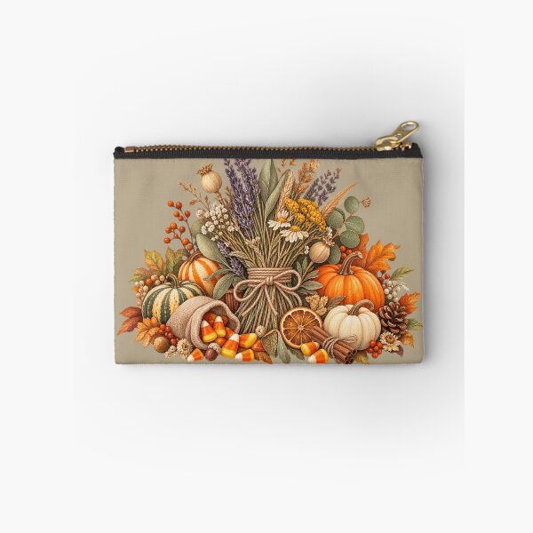 Item preview, Cottagecore Dried Herbs & Candy Corn Watercolor Art – Cozy Autumn Print designed and sold by MagicMakerPh.
