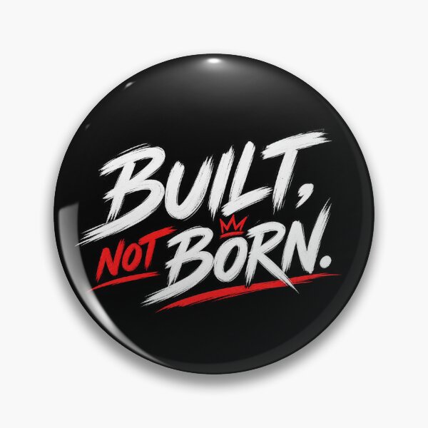 Item preview, Built, Not Born. | Motivational Gym Quote Sticker | Fitness Typography designed and sold by ritach11.