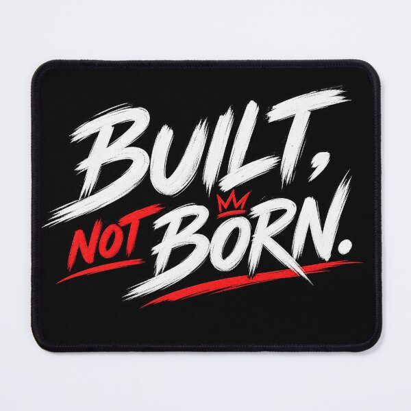 Item preview, Built, Not Born. | Motivational Gym Quote Sticker | Fitness Typography designed and sold by ritach11.