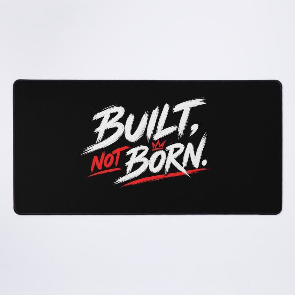 Item preview, Built, Not Born. | Motivational Gym Quote Sticker | Fitness Typography designed and sold by ritach11.