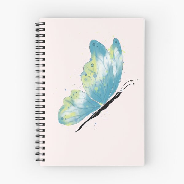 Item preview, Blue and Yellow Watercolor Butterfly Illustration Art designed and sold by LafinaArt.