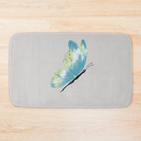 Item preview, Blue and Yellow Watercolor Butterfly Illustration Art designed and sold by LafinaArt.