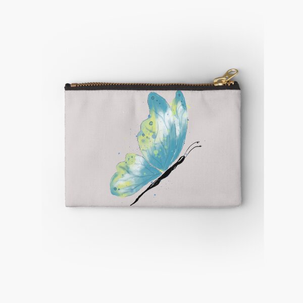 Item preview, Blue and Yellow Watercolor Butterfly Illustration Art designed and sold by LafinaArt.