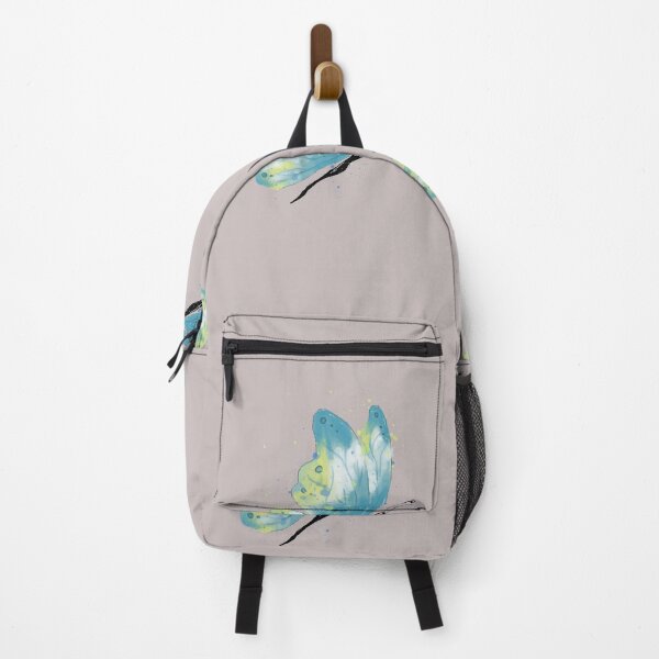 Item preview, Blue and Yellow Watercolor Butterfly Illustration Art designed and sold by LafinaArt.