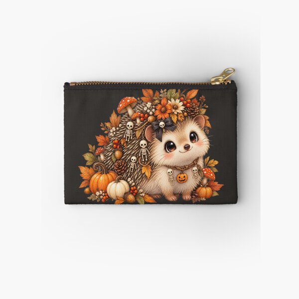 Item preview, Cottagecore Skeleton Hedgehog Watercolor Art – Cute Halloween Woodland Print designed and sold by MagicMakerPh.
