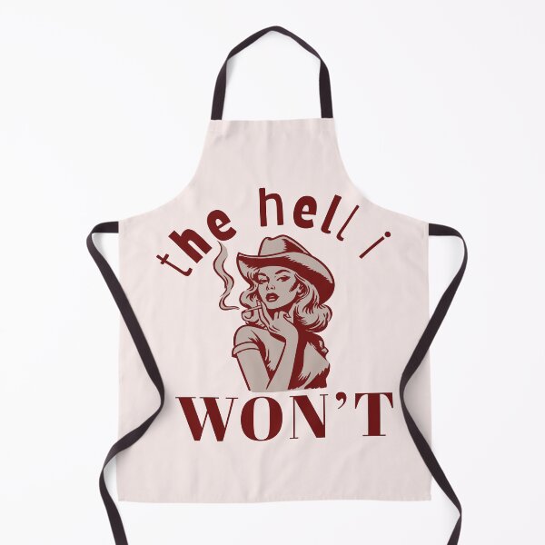 Item preview, “The Hell I Won’t” Sassy Cowgirl T-shirt in Deep Rust designed and sold by ✨nightvrld.