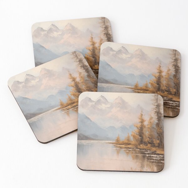 Item preview, Golden Autumn Reflection on Mountain Lake designed and sold by zabuzabumarta.