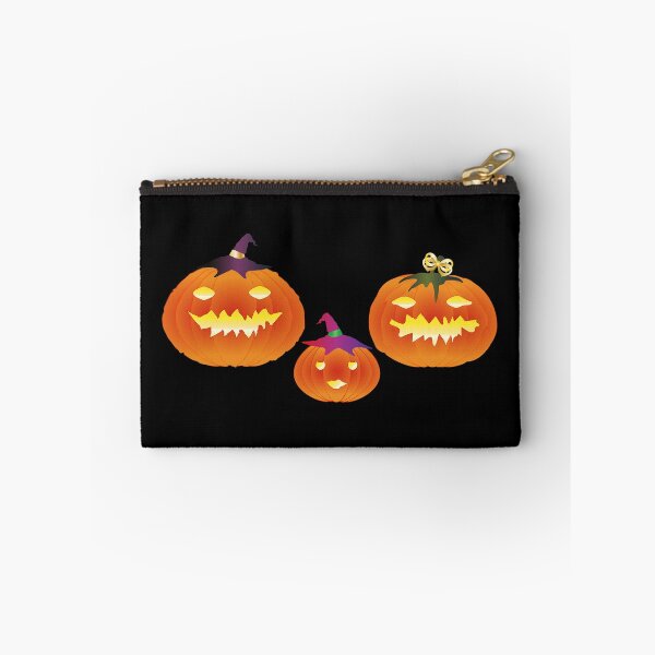 Item preview, Cute Halloween Pumpkin Family - Spooky Glowing Jack-o'-Lanterns Illustration designed and sold by Caterina@.