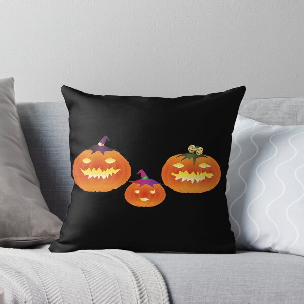 Item preview, Cute Halloween Pumpkin Family - Spooky Glowing Jack-o'-Lanterns Illustration designed and sold by Caterina@.