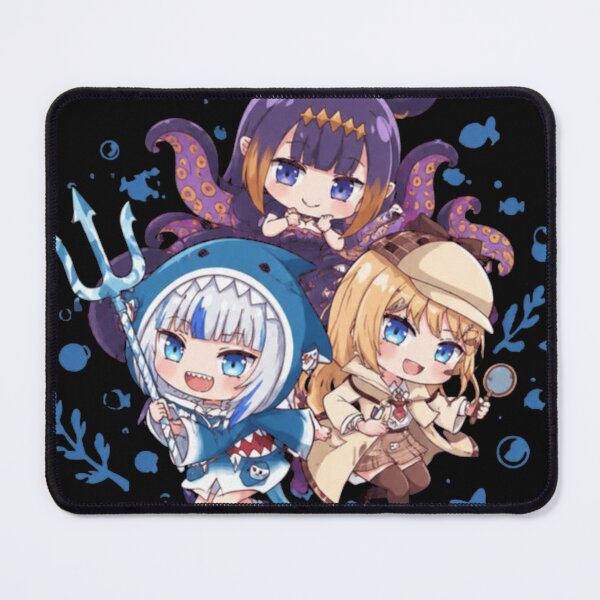Item preview, Ina Ame And Gura Cute Illustration designed and sold by JeffTheChicken.