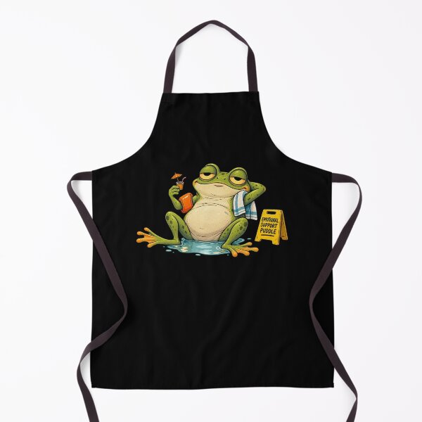 Item preview, Emotional Support Puddle – Tired Frog Wellness Retreat designed and sold by Concrete Coffee Studio.