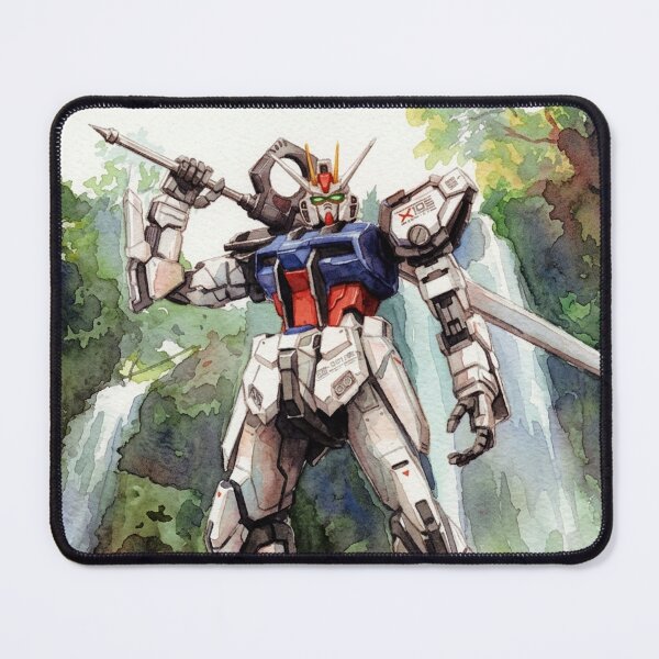 Item preview, watercolour art sword strike gundam seed kira yamato digital illustration digital imaging designed and sold by sabartgunpla.