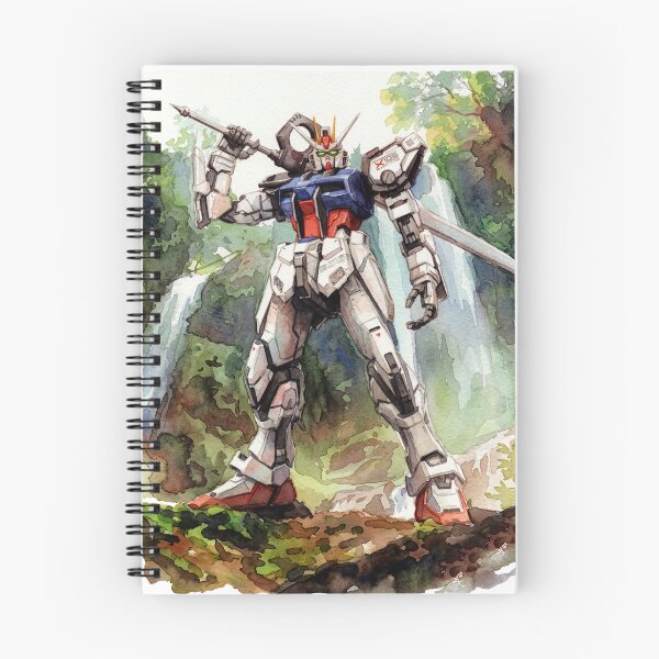Item preview, watercolour art sword strike gundam seed kira yamato digital illustration digital imaging  designed and sold by sabartgunpla.