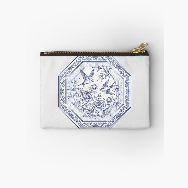 Item preview, Blue Willow Porcelain - Traditional Asian Art Cottagecore Swallows designed and sold by SplashTastic.