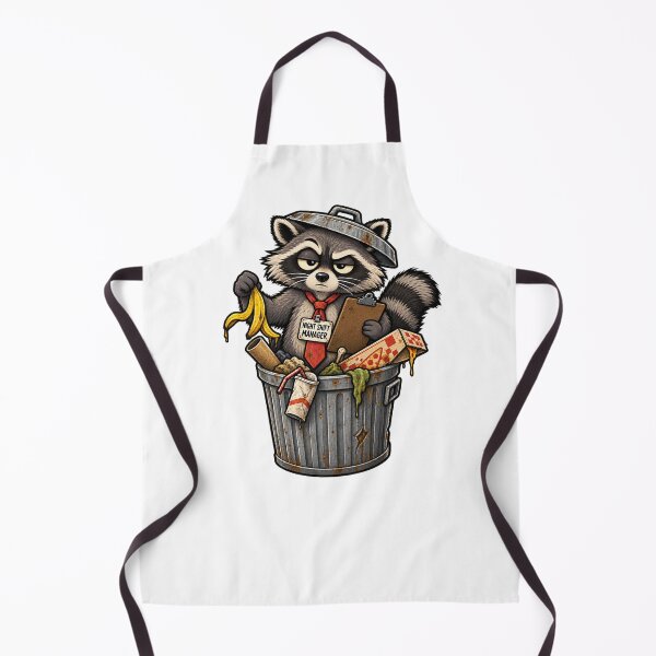 Item preview, Night Shift Manager Raccoon – Trash Can Office Humor designed and sold by Concrete Coffee Studio.