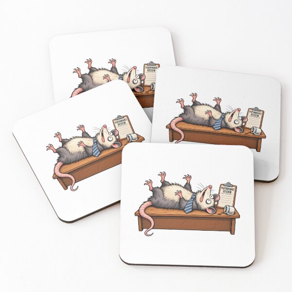 Item preview, Opossum Performance Review – Playing Dead at Work designed and sold by Concrete Coffee Studio.