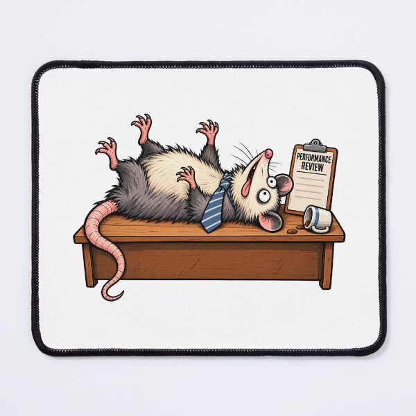 Item preview, Opossum Performance Review – Playing Dead at Work designed and sold by Concrete Coffee Studio.