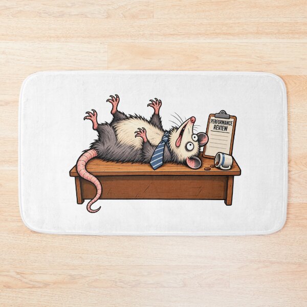 Item preview, Opossum Performance Review – Playing Dead at Work designed and sold by Concrete Coffee Studio.
