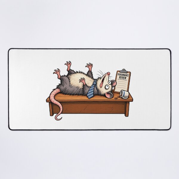Item preview, Opossum Performance Review – Playing Dead at Work designed and sold by Concrete Coffee Studio.