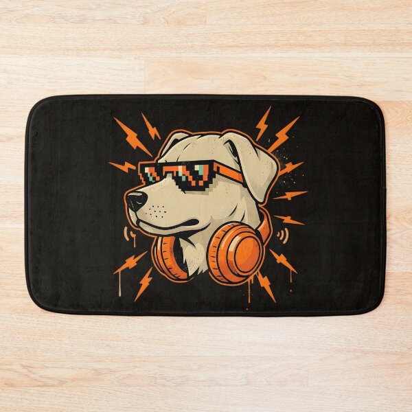 Item preview, Cool Dog DJ – Pixel Shades & Headphones designed and sold by KiraChie.