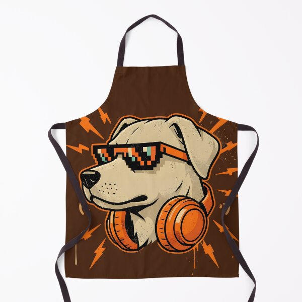 Item preview, Cool Dog DJ – Pixel Shades & Headphones designed and sold by KiraChie.