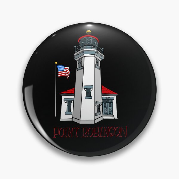 Item preview, Point Robinson Lighthouse Vashon Island WA 1885 Art designed and sold by Urban Muse And Sultry Hues.