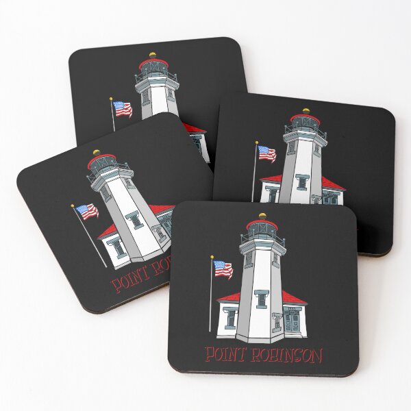 Item preview, Point Robinson Lighthouse Vashon Island WA 1885 Art designed and sold by Urban Muse And Sultry Hues.