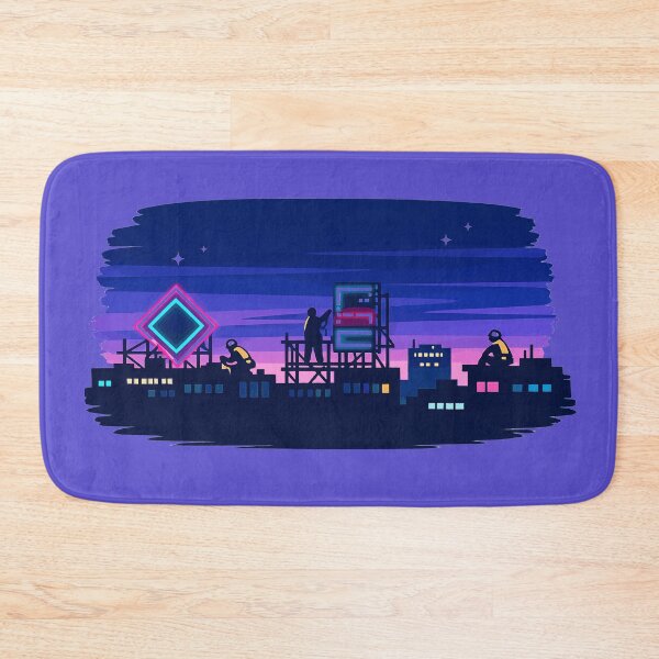 Item preview, Retrowave Skyline Maintenance Crew designed and sold by KungPowUnicorn.