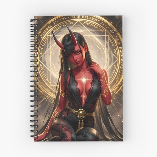 Item preview, Red Demon Succubus Golden Magic designed and sold by GalleryBrisArt.