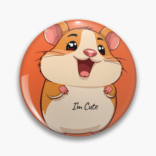 Item preview, Cute Hamster “I’m Cute” Kawaii Hamster Funny Animal Lover Design designed and sold by PRFashions.