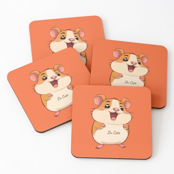 Item preview, Cute Hamster “I’m Cute” Kawaii Hamster Funny Animal Lover Design designed and sold by PRFashions.