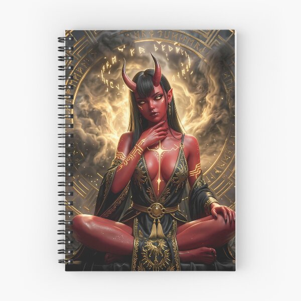 Item preview, Red Demon Succubus Golden Magic designed and sold by GalleryBrisArt.