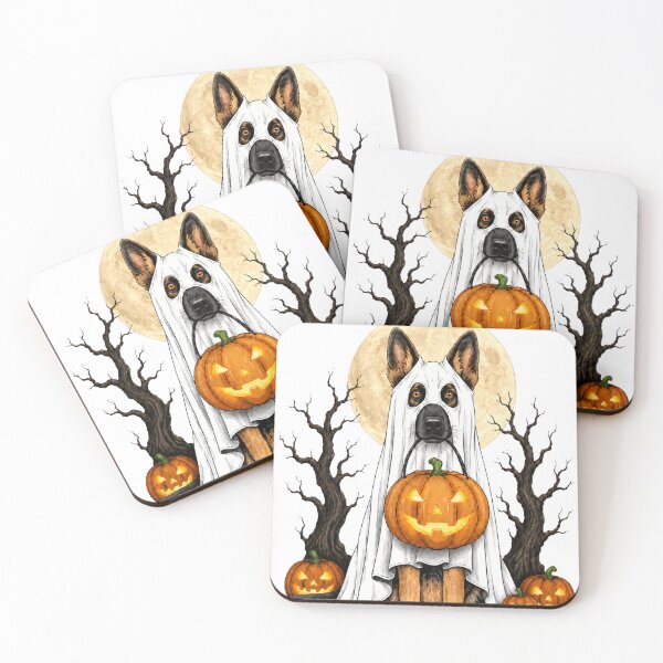 Item preview, Ghost Dog Trick or Treat Under the Full Moon designed and sold by KireVeronica.
