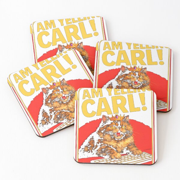 Item preview, I Am Yelling Carl Donut The Cat Dungeon Crawler Ca designed and sold by Doce Caos Criativo.