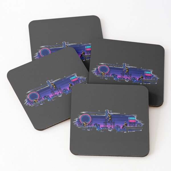 Item preview, Synthwave Skyline Maintenance Crew designed and sold by KungPowUnicorn.