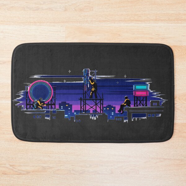 Item preview, Synthwave Skyline Maintenance Crew designed and sold by KungPowUnicorn.