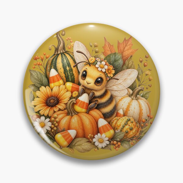 Item preview, Cottagecore Honeybee Autumn Watercolor Art – Cozy Fall Harvest Print designed and sold by MagicMakerPh.