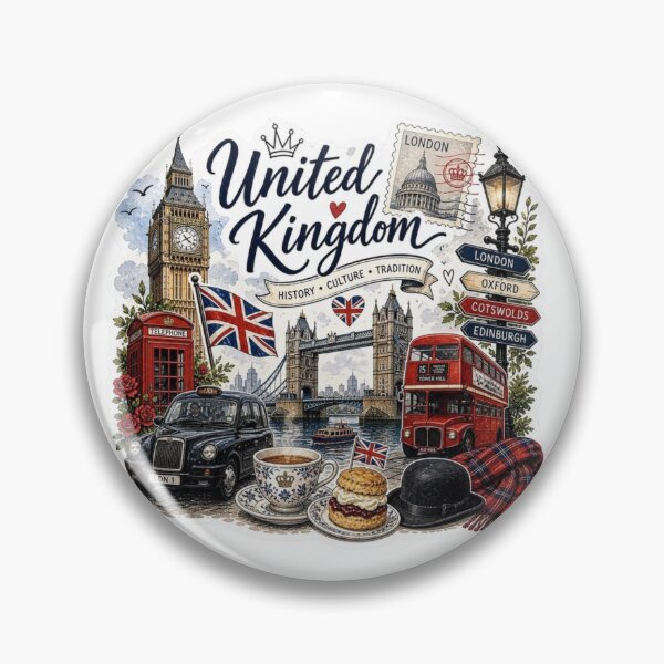 Item preview, United Kingdom Travel – London Landmarks, British Culture & Vintage Design designed and sold by 4U---Store.