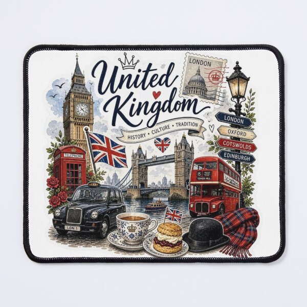 Item preview, United Kingdom Travel – London Landmarks, British Culture & Vintage Design designed and sold by 4U---Store.