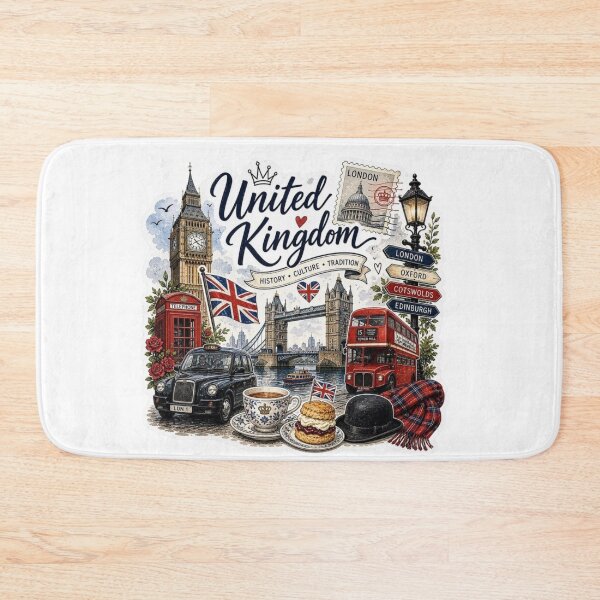 Item preview, United Kingdom Travel – London Landmarks, British Culture & Vintage Design designed and sold by 4U---Store.