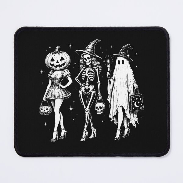 Item preview, Halloween Spooky Girl Squad, Retro Skeleton Ghost Pumpkin, Witchy Fall designed and sold by To101ARt.