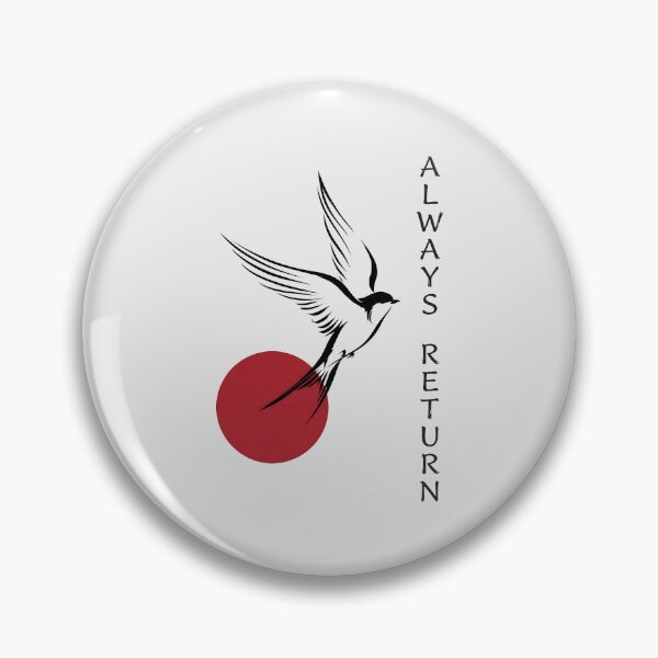 Item preview, Japanese Swallow Tattoo - Irezumi Art Aesthetic Japanese Sun Graphic designed and sold by SplashTastic.