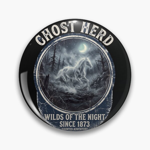 Item preview, Ghost Herd — Mystical Spectral Horse Night Design Tee v3 designed and sold by CornishPixiPony.