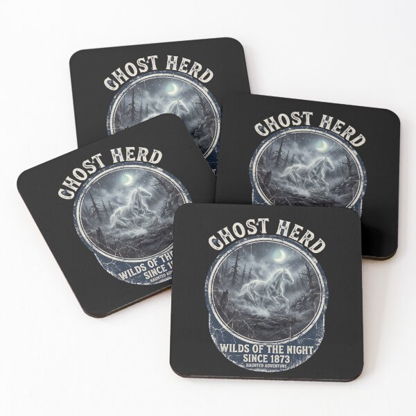 Item preview, Ghost Herd — Mystical Spectral Horse Night Design Tee v3 designed and sold by CornishPixiPony.