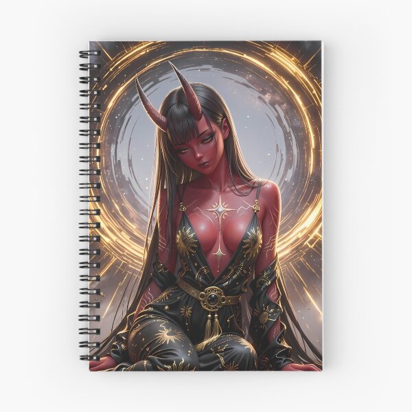 Item preview, Red Demon Succubus Golden Magic designed and sold by GalleryBrisArt.