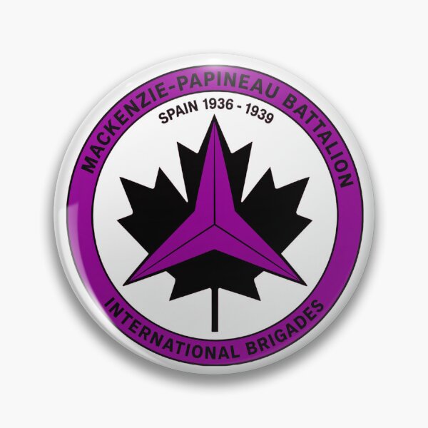 Item preview, Mackenzie Papineau Battalion International Brigades Antifascist Emblem Print designed and sold by PinUpPizzazz.