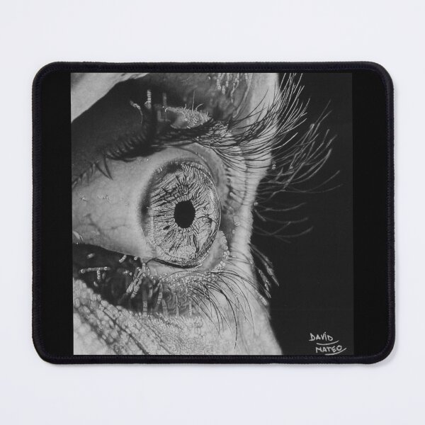 Item preview, Human Eye Close-Up — Hyperrealistic Charcoal Drawing designed and sold by David Mateo ArtWorks.