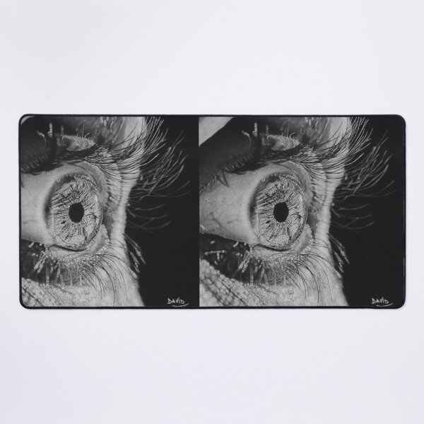 Item preview, Human Eye Close-Up — Hyperrealistic Charcoal Drawing designed and sold by David Mateo ArtWorks.
