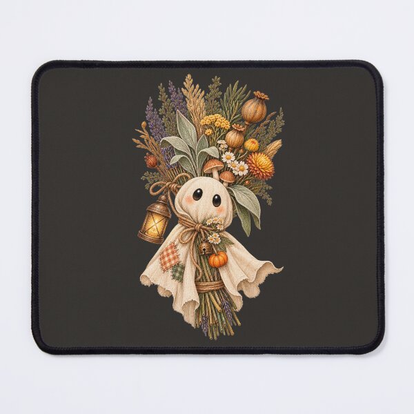 Item preview, Cottagecore Ghost Herb Bundle Watercolor Art – Cozy Halloween Botanical Print designed and sold by MagicMakerPh.