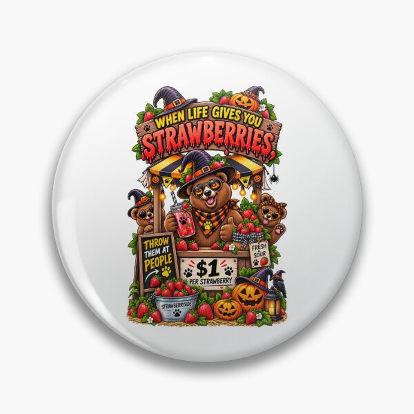 Item preview, Strawberry Halloween Bear – Cute Bear Lover Spooky Gift designed and sold by Ayden World.